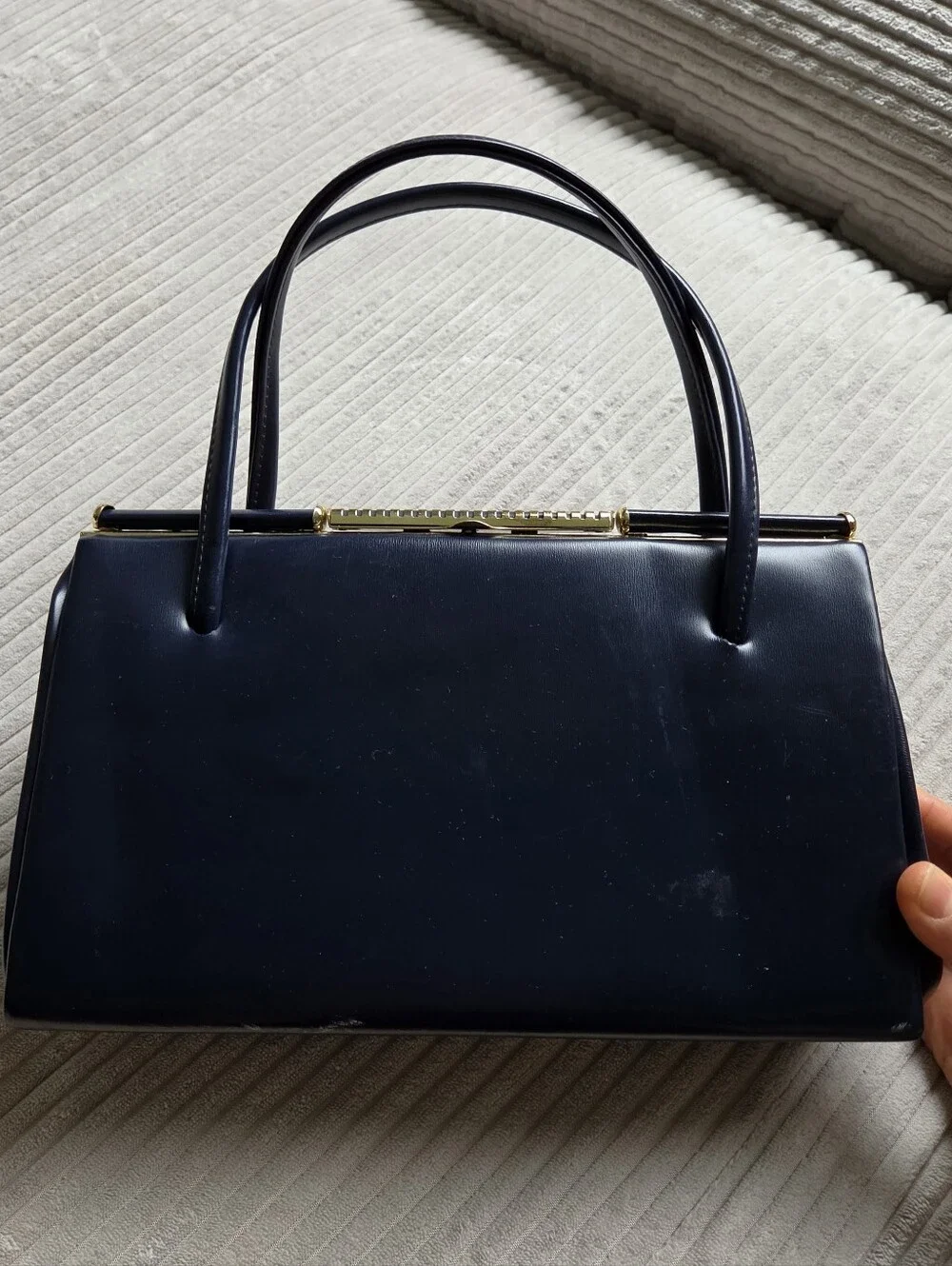 Deep Navy Vintage Purse